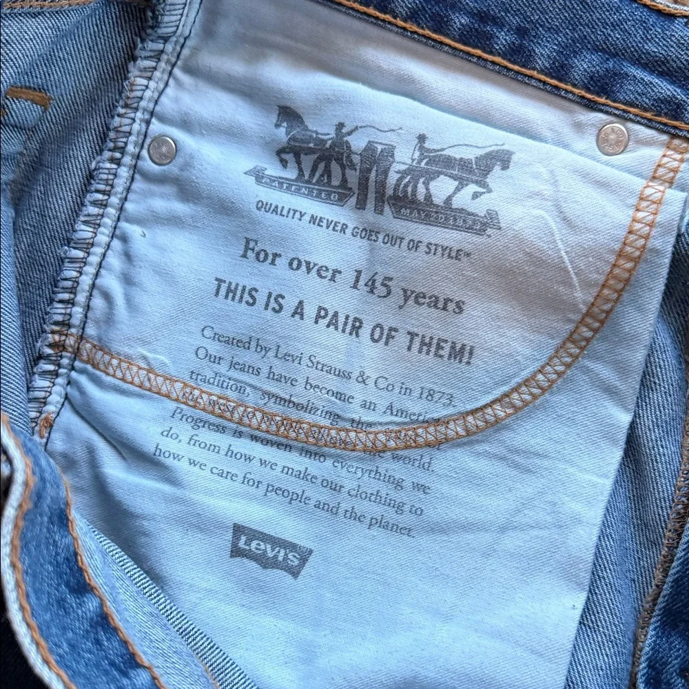 Levi's Men's 505 34x32 Denim Jeans - Picture 5 of 6